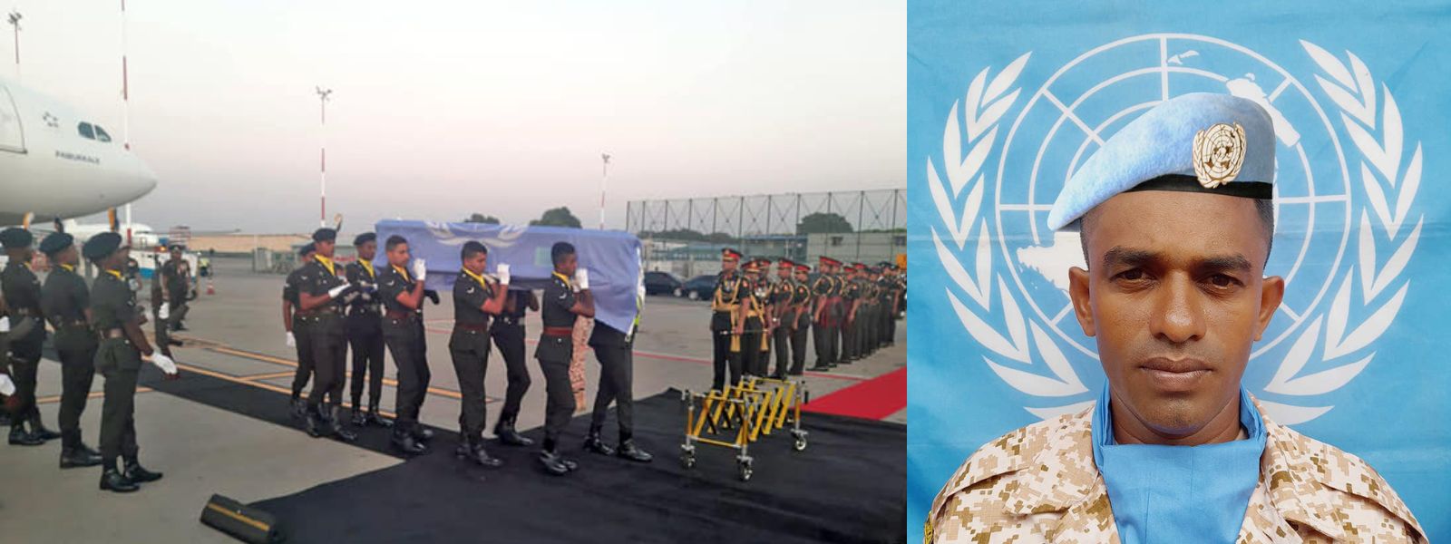 Remains of Sri Lankan Peacekeeper brought home